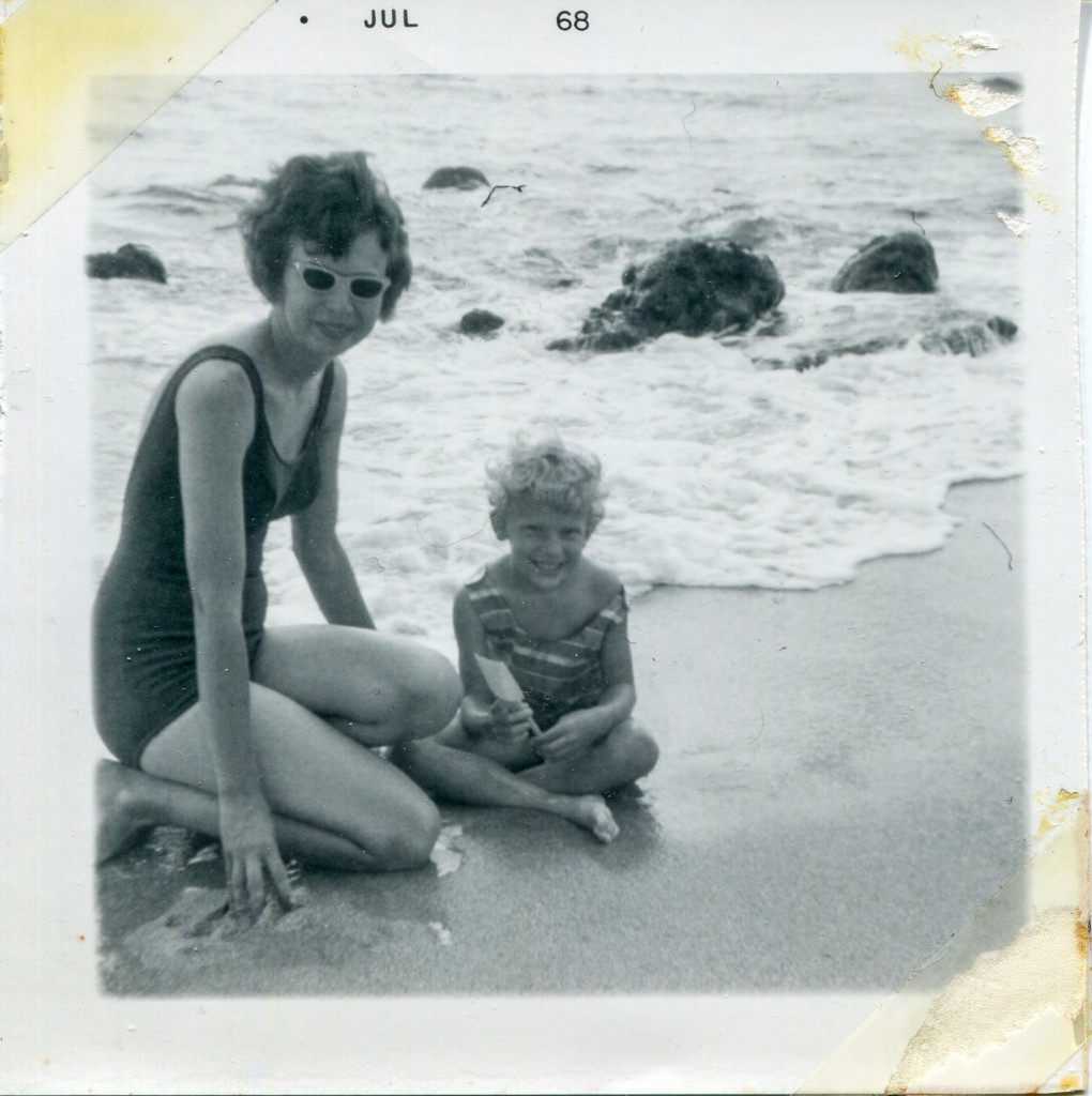 Mom and me at ocean