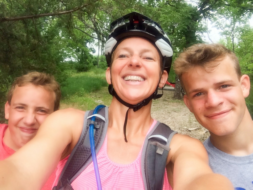 biking selfie